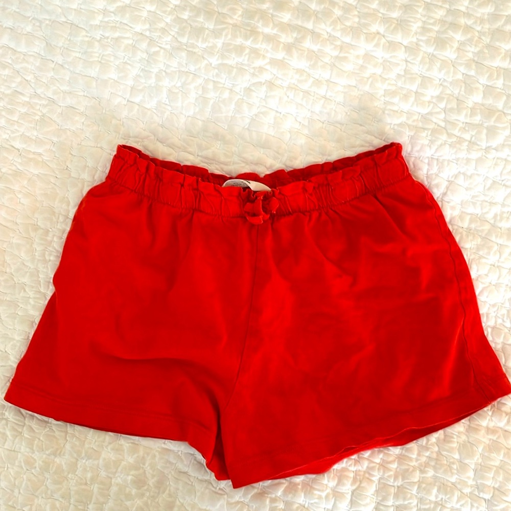 Red H&M shorts
